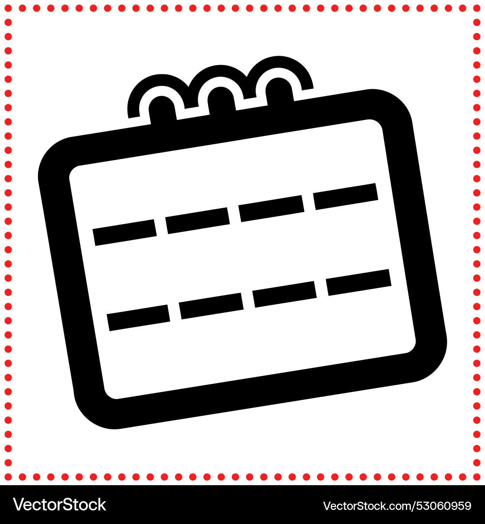 Minimalist calendar design ideal for adding Vector Image
