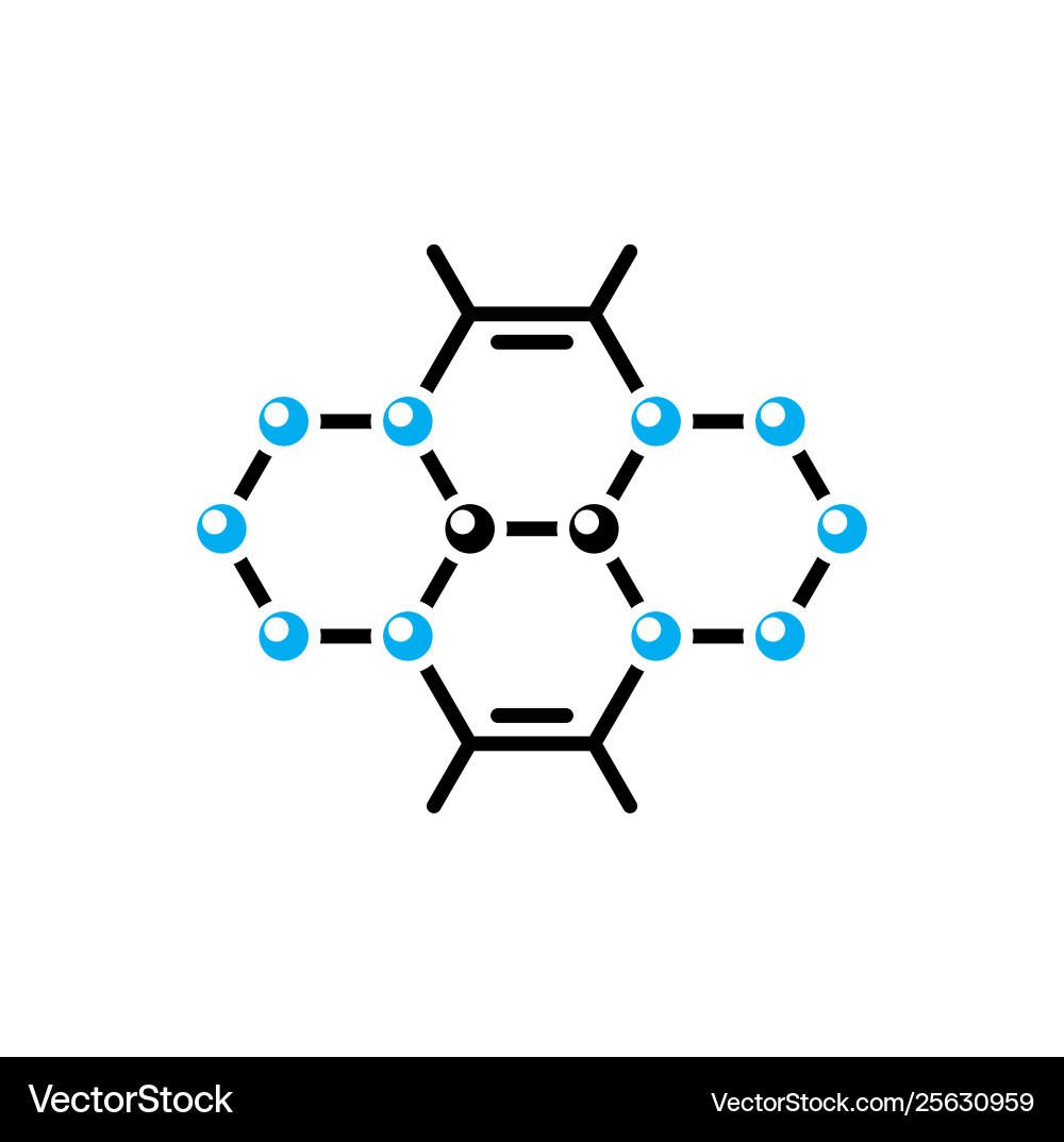Molecule icon on background for graphic and web Molecule icon on background for graphic and web vector image