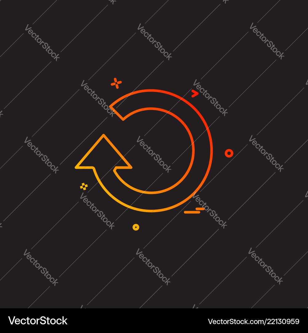 Refresh reload icon design Refresh reload icon design Vector Image