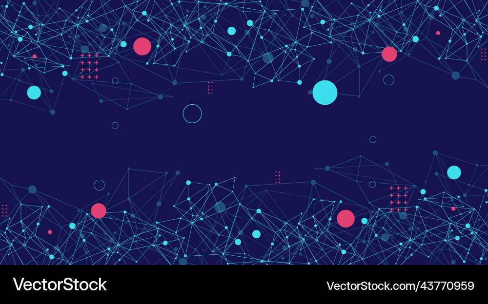 Template for science and technology presentation Template for science and technology presentation vector image