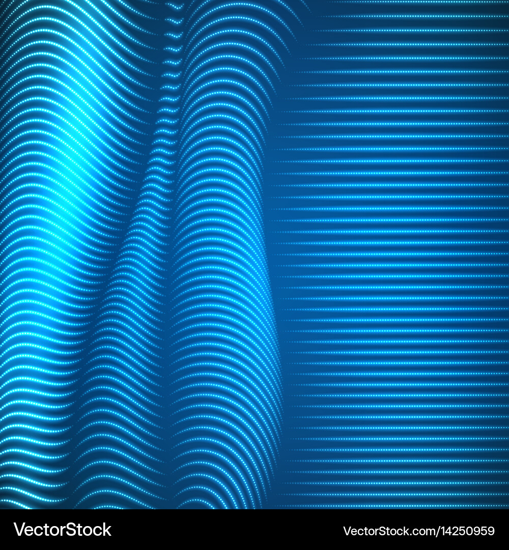 Warped dotted lines background Vector Image