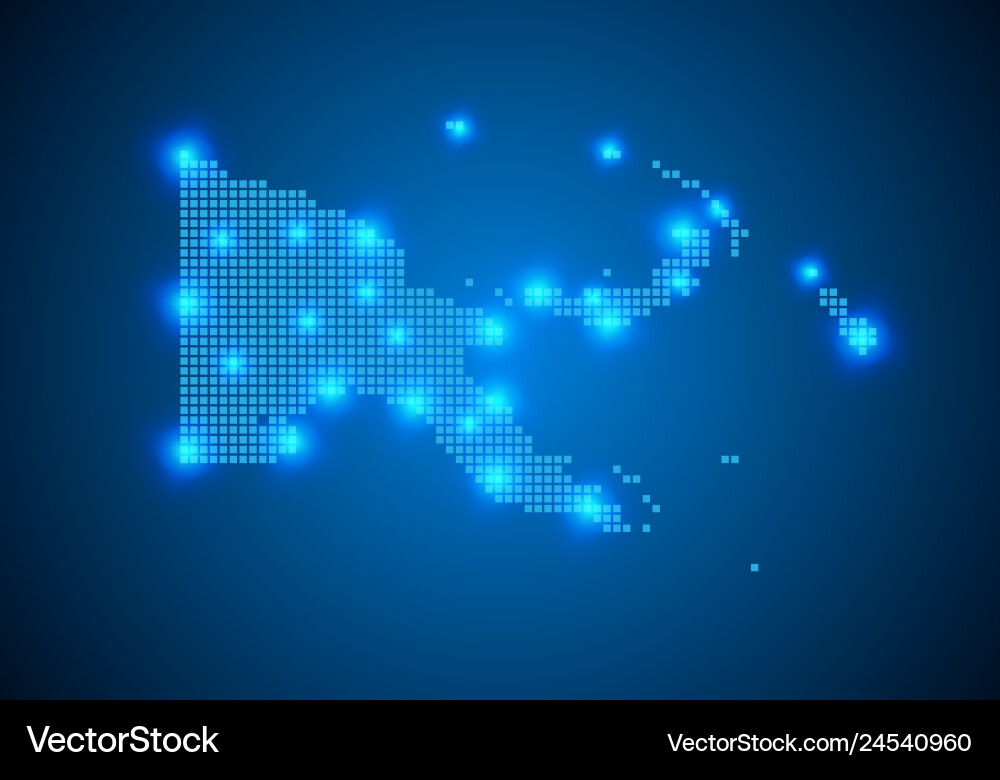 Abstract blue background with map internet line Vector Image