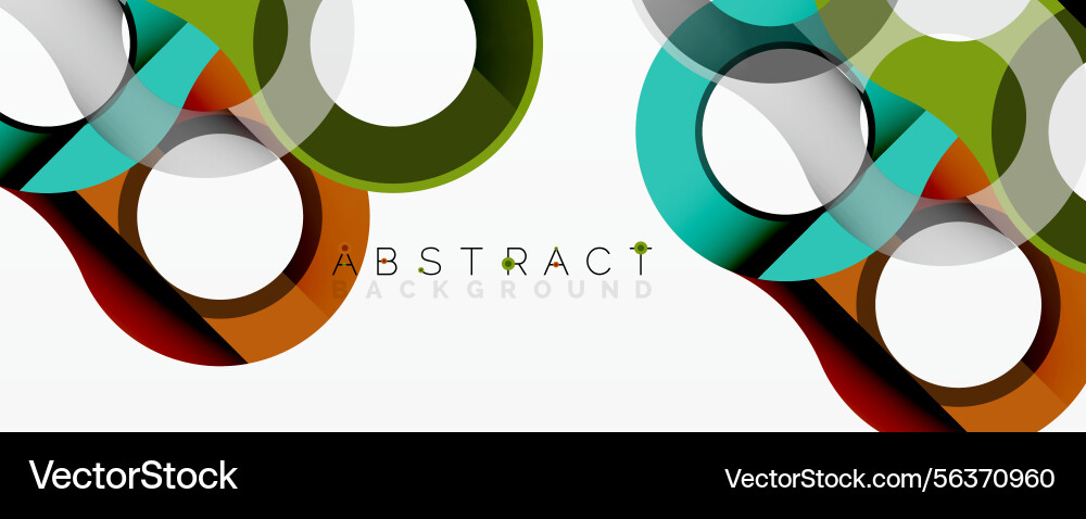 Abstract design features overlapping circles Abstract design features overlapping circles Vector Image