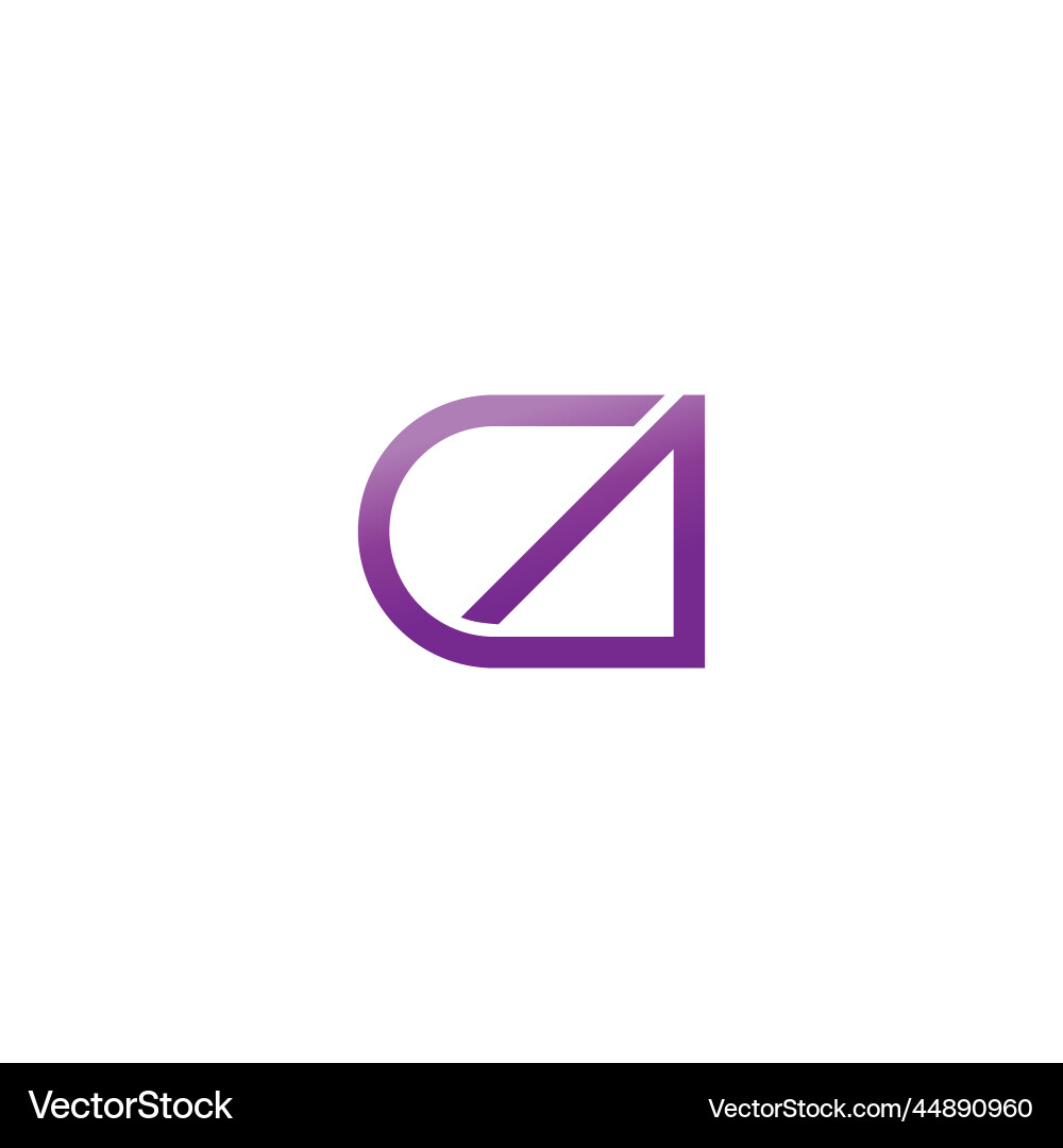 Buchstaben ca Gradienten Pfeil Linie geometrisches Logo Buchstaben ca Gradienten Pfeil Linie geometrisches Logo vektorbild