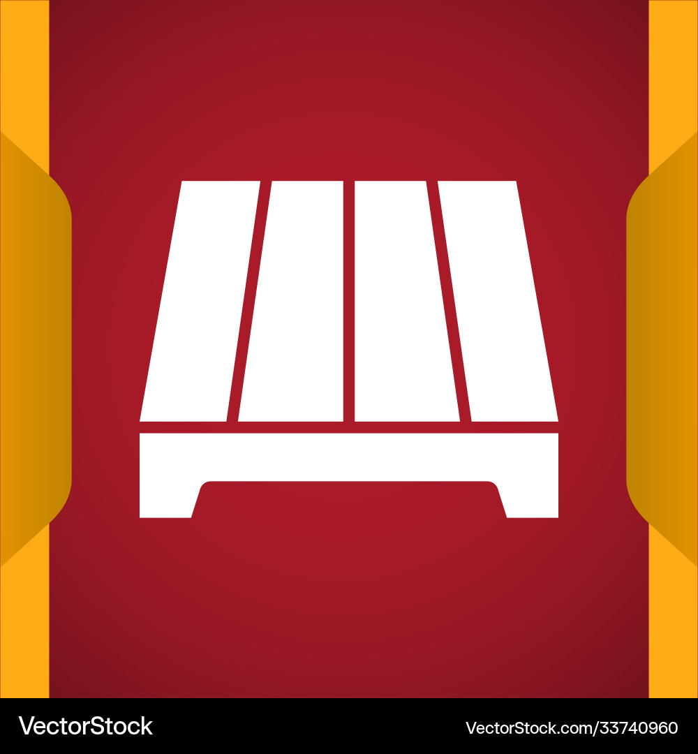 Pallet icon for web and mobile Pallet icon for web and mobile vector image