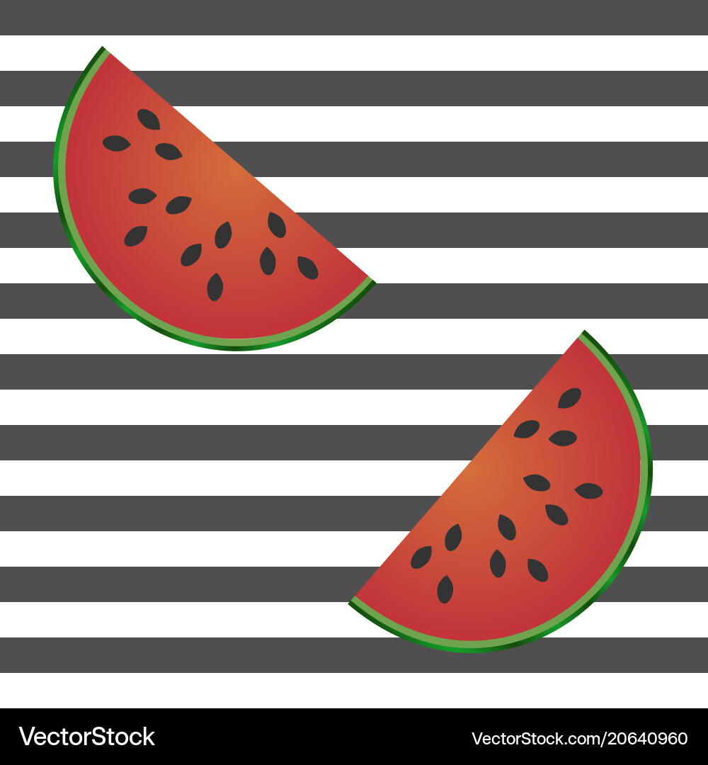 Seamless pattern with watermelon slices vector image