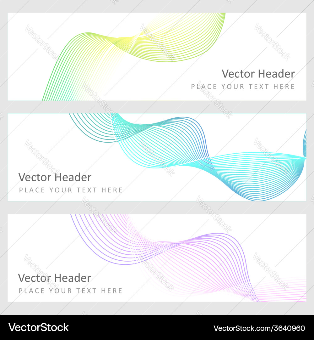 Set abstract background vector image