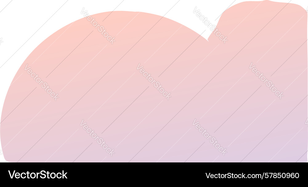 Smooth rounded abstract shape with soft gradient vector image