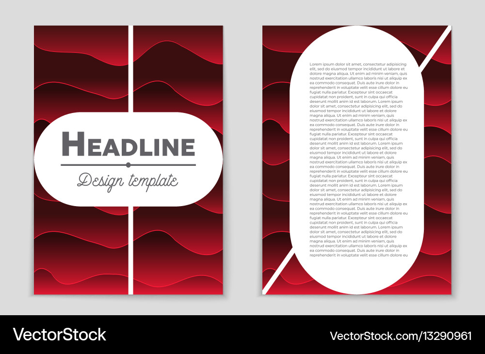 Abstract layout background set for art vector image