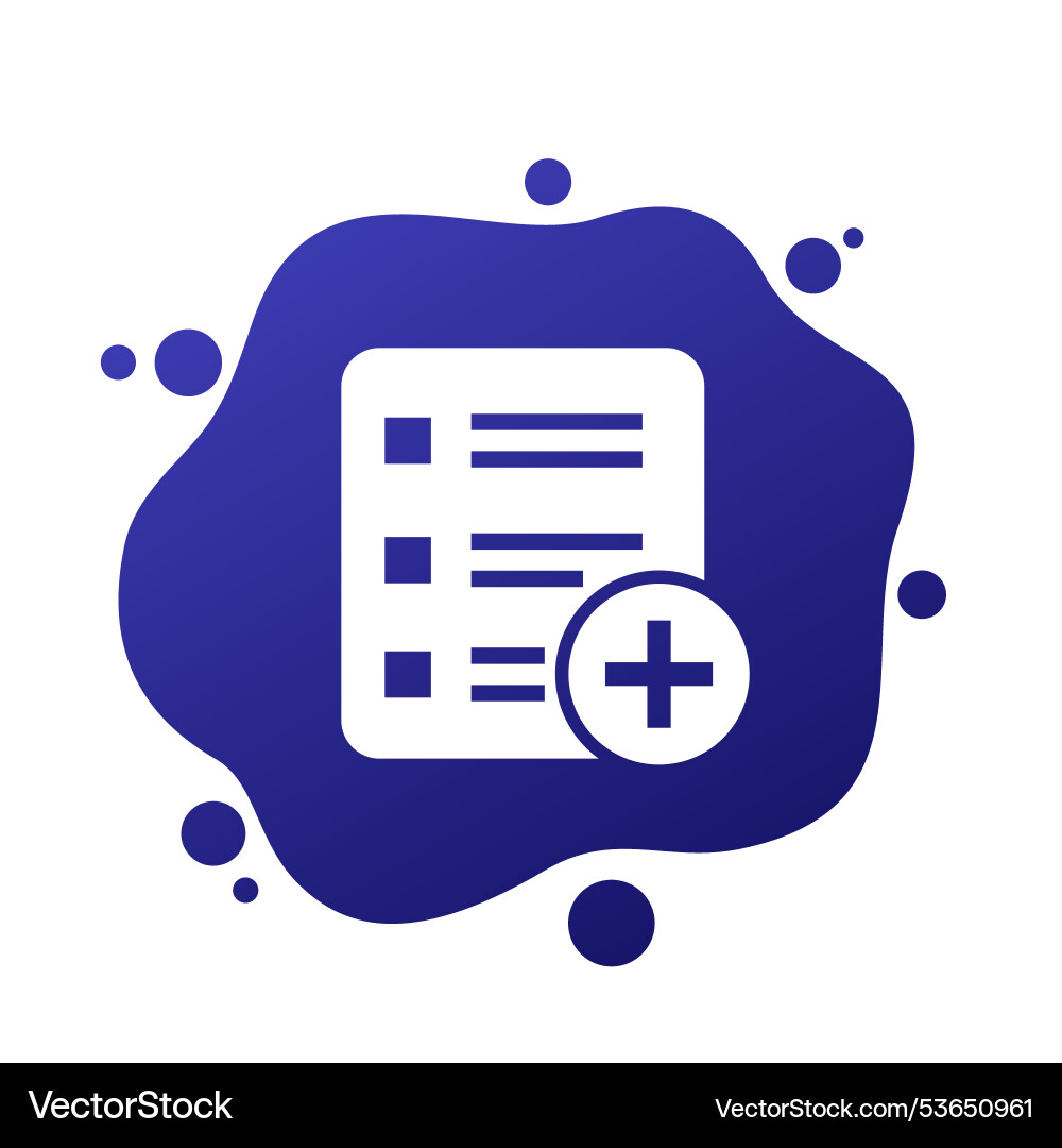 Add new task icon for web vector image