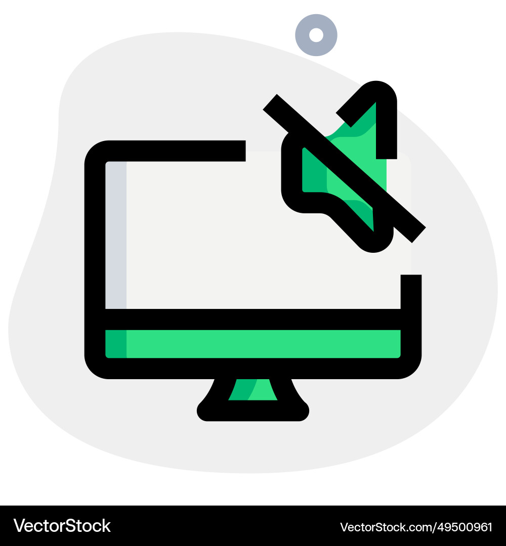Audio device not installed in desktop vector image