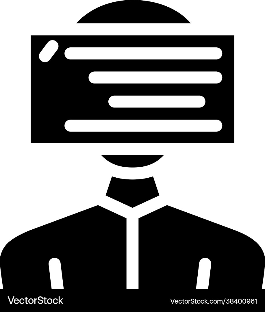 Client programming kyc glyph icon Client programming kyc glyph icon Vector Image