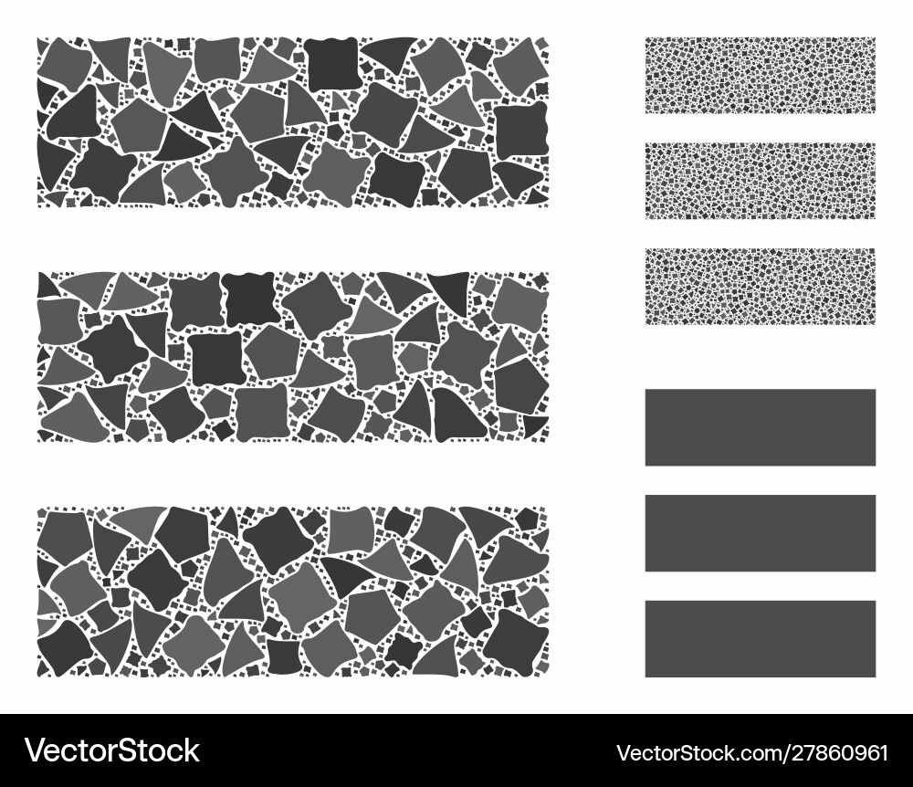 Database mosaic icon trembly items Vector Image