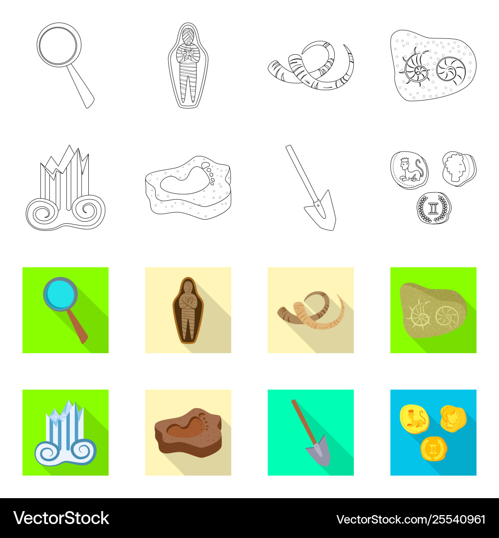 Design story and items icon set Design story and items icon set vector image