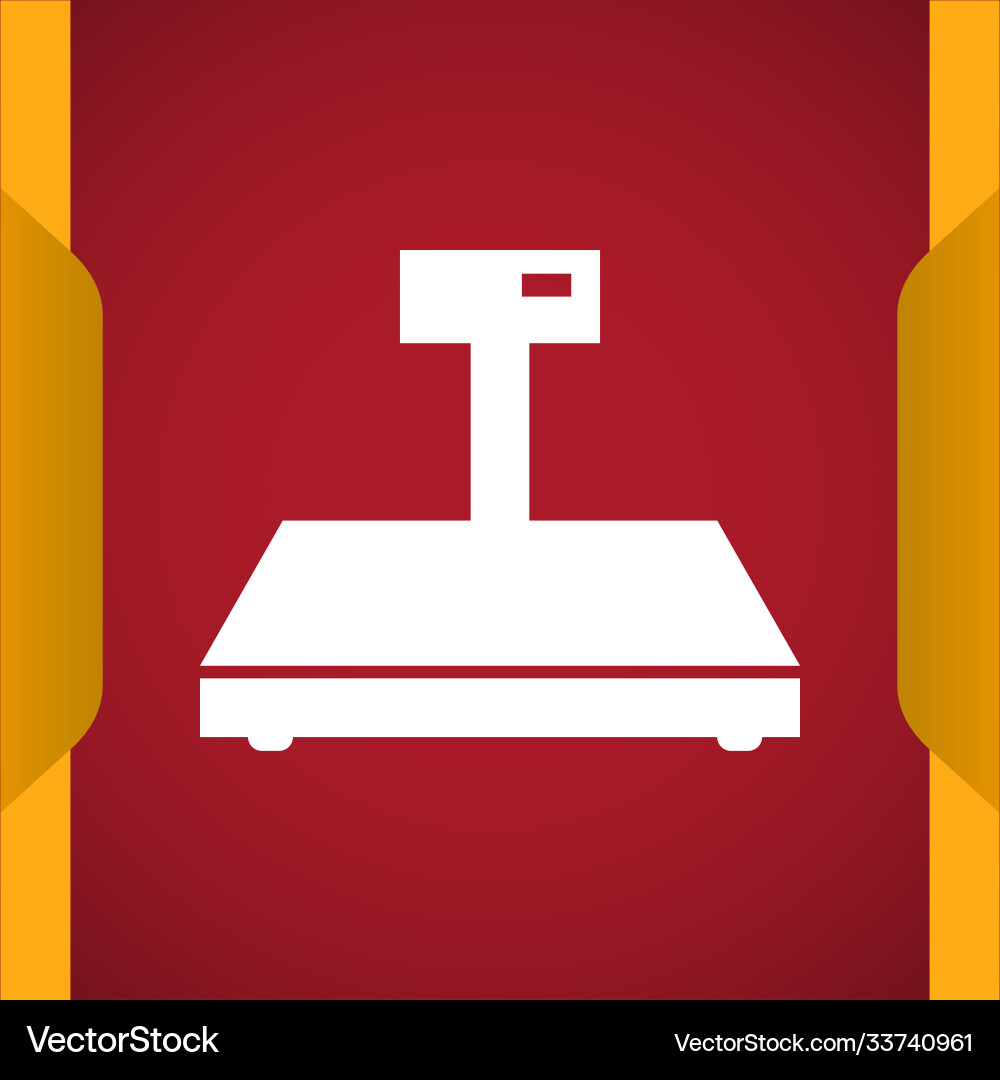 Digital weigher icon for web and mobile Digital weigher icon for web and mobile vector image