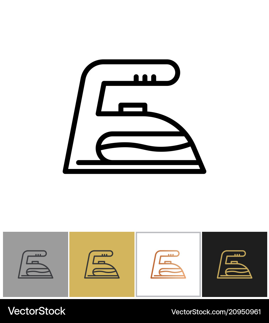 Iron icon tool Iron icon tool vector image