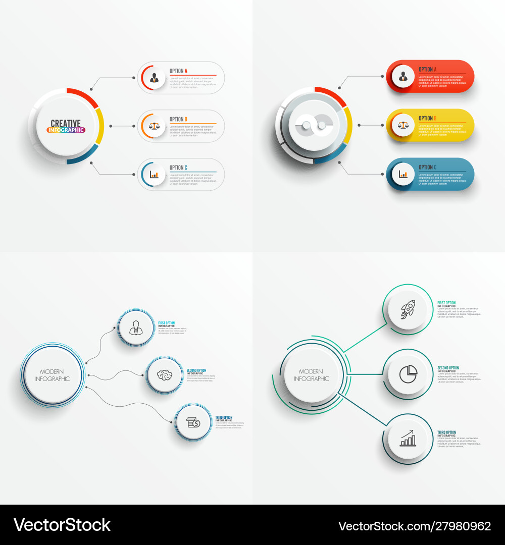 Abstract Graph Elements - Concept vector image