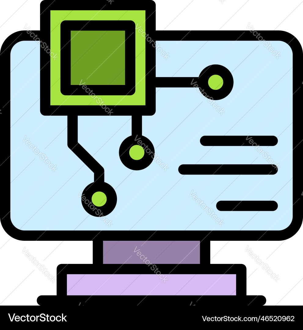 Api computer icon flat Api computer icon flat vector image