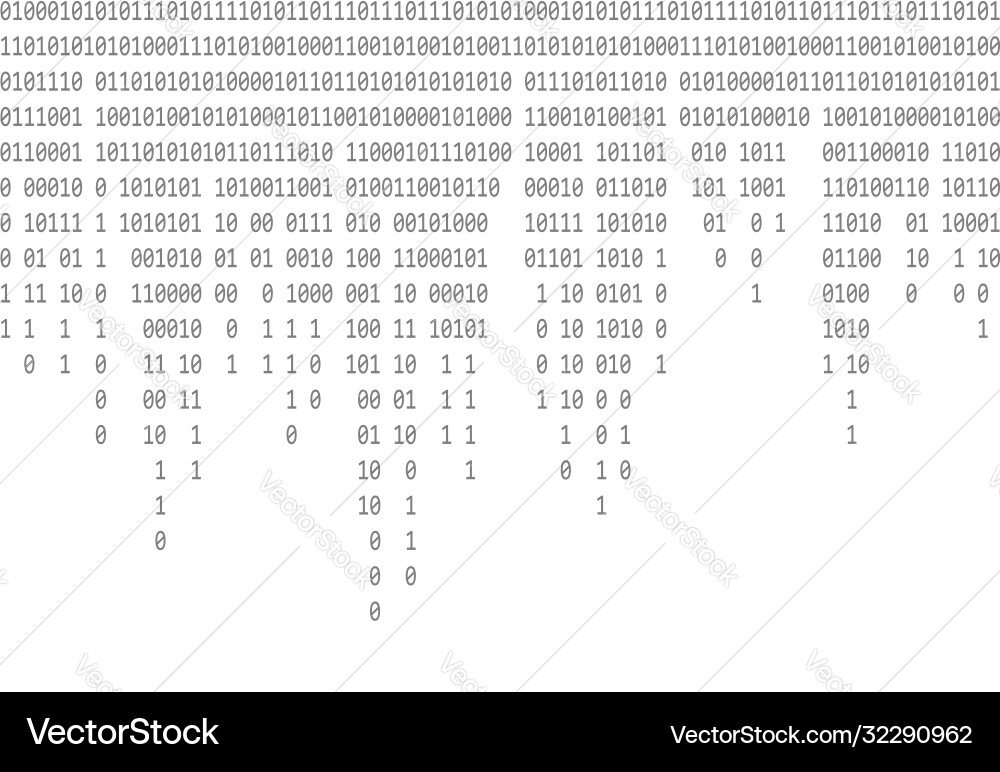 Binary Code Stream vector image