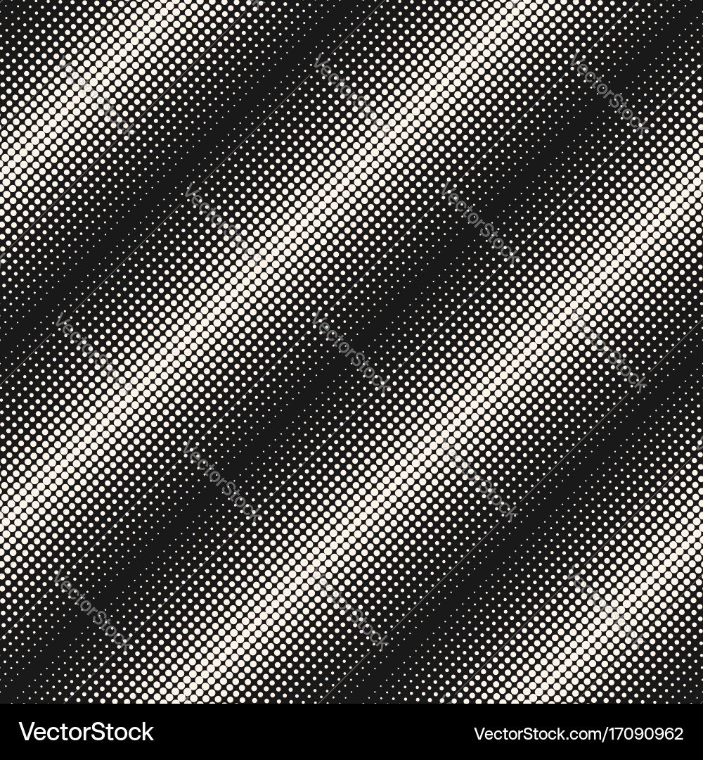 Halftone seamless pattern circles dots lines Vector Image