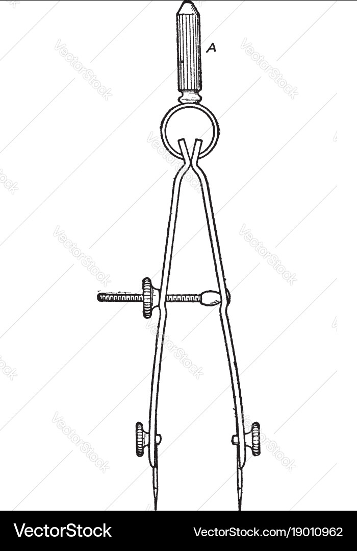 Hook-spring bow with points determine vector image