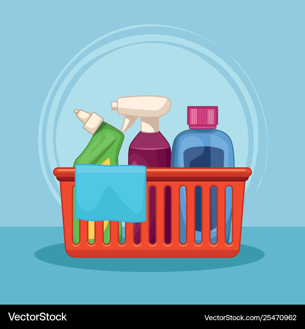 Housekeeping cleaning cartoon Housekeeping cleaning cartoon vector image