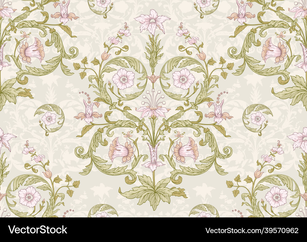 Seamless pattern background in decorative style Seamless pattern background in decorative style vector image