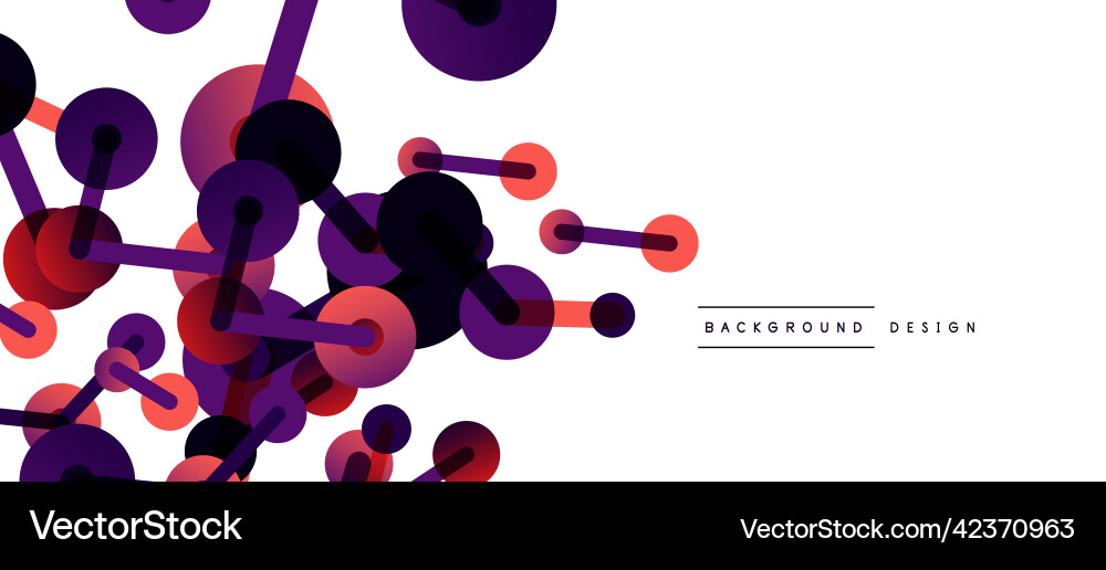 Abstract background round dots connected by lines Abstract background round dots connected by lines Vector Image