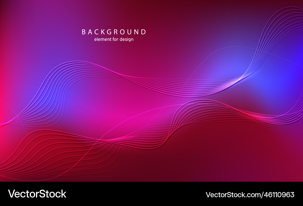 Abstract background wave element for design Vector Image