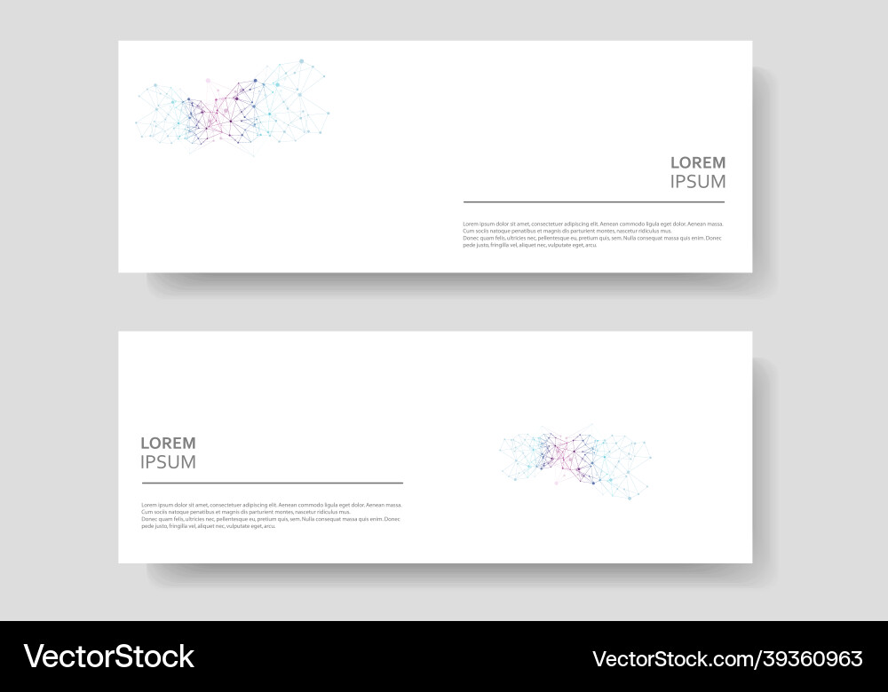 Abstract connect lines and dots banner Abstract connect lines and dots banner vector image