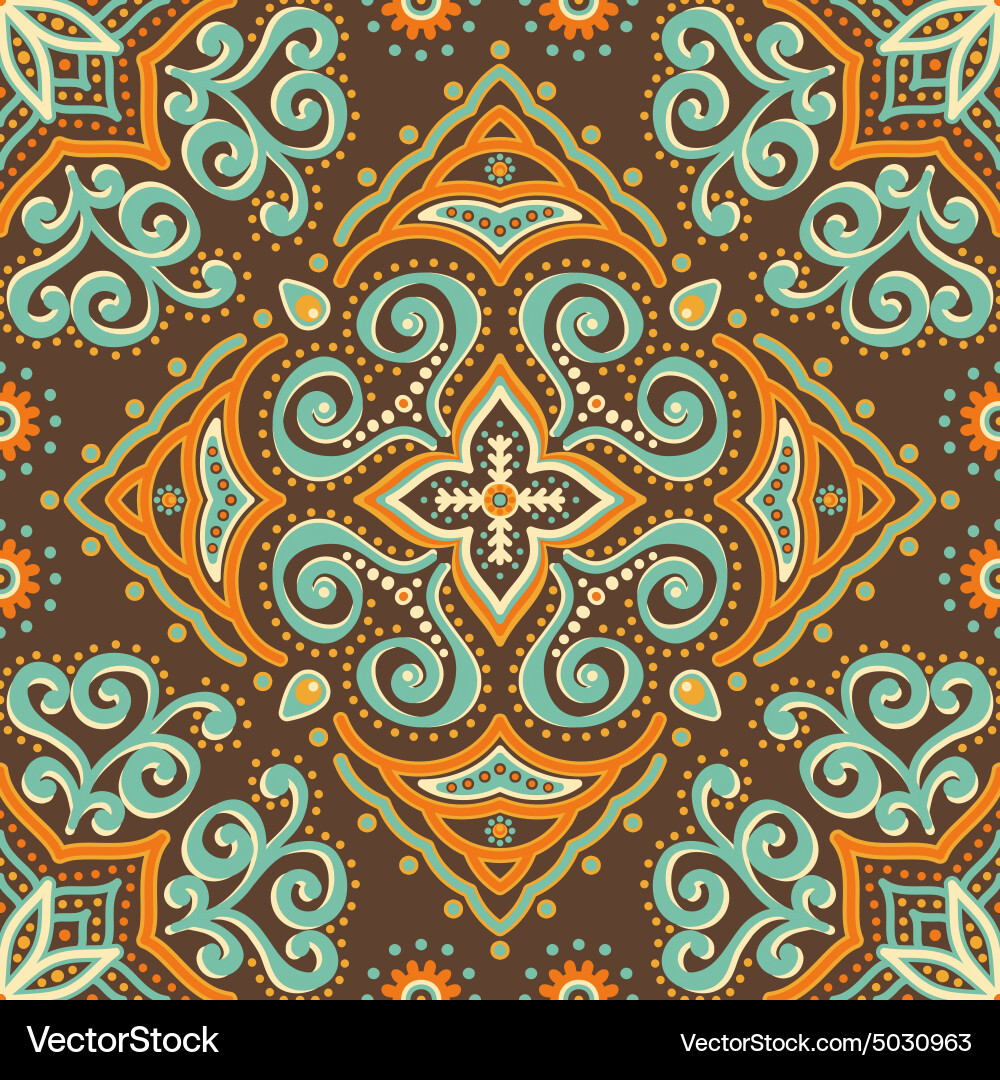 Abstract ethnic background seamless pattern Vector Image