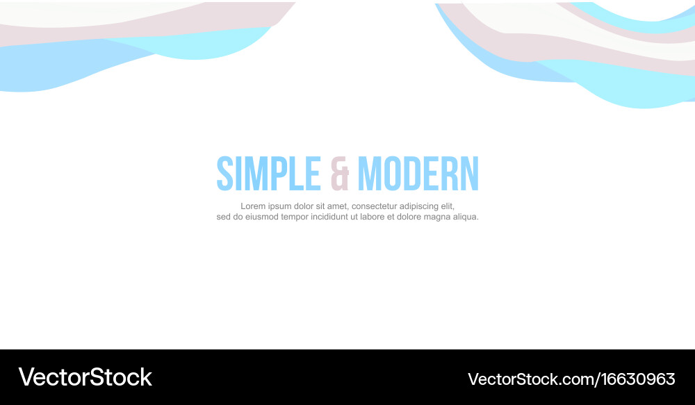 Abstract header website banner modern style vector image