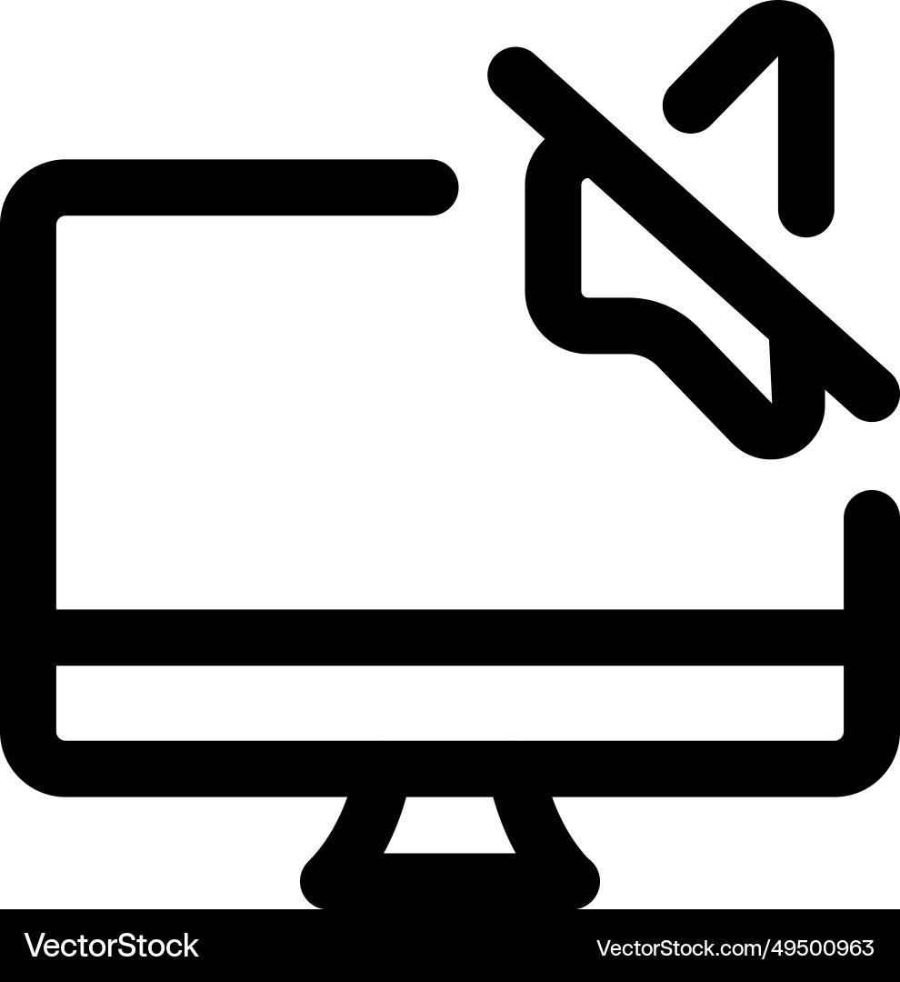 Audio device not installed in desktop vector image