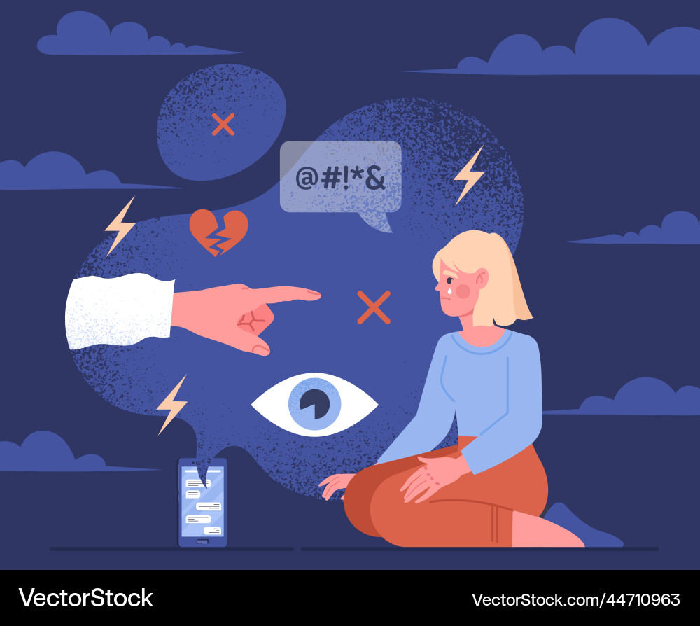 Bad messages concept Bad messages concept vector image