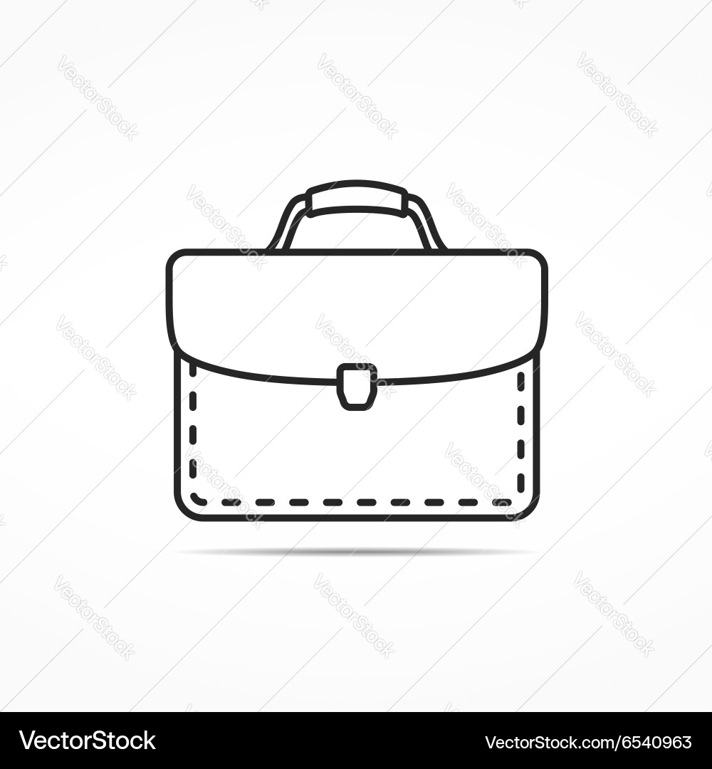 Briefcase line icon Royalty Free Vector Image - VectorStock