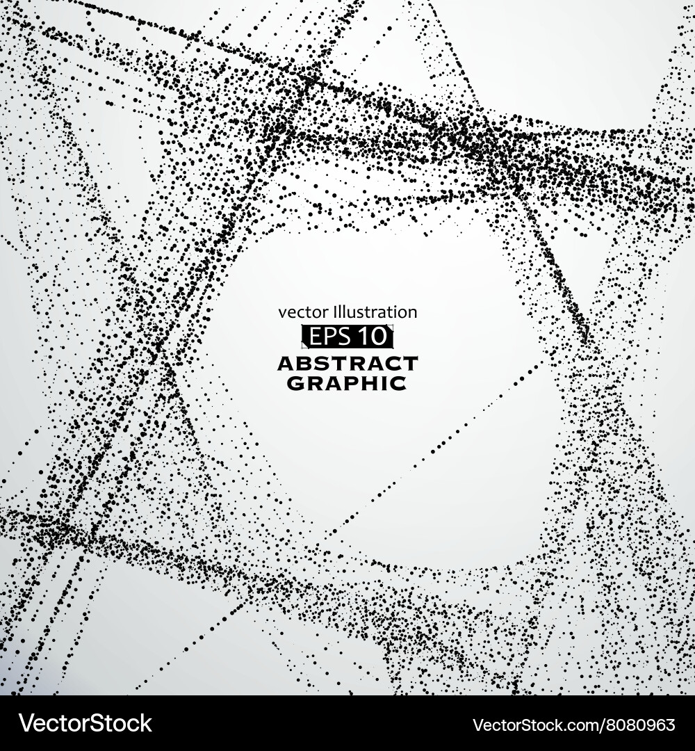 Dot pattern composed of meshtechnological sense Vector Image