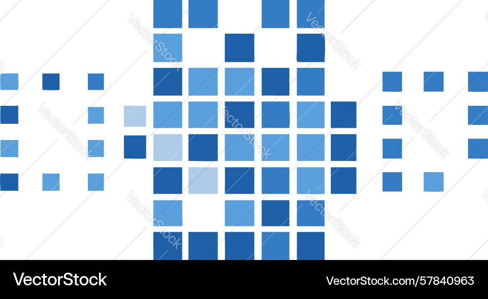 Dotted grid matrix abstract pixelated pattern vector image