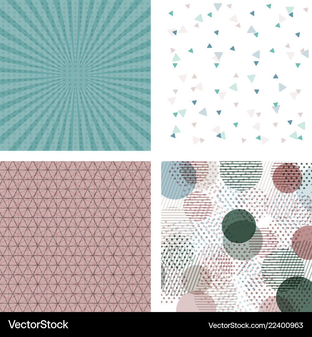 Geometric Pattern Set - Abstract vector image
