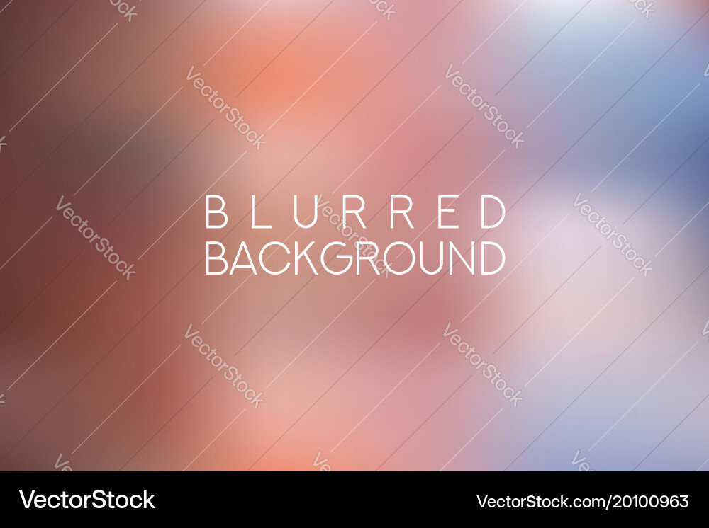 Horizontal wide multicolored blurred background vector image