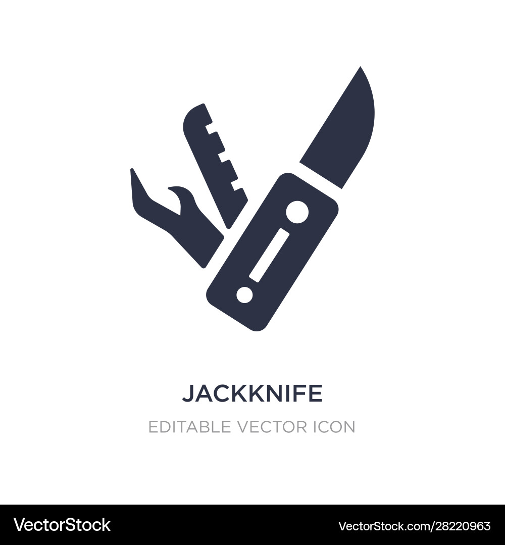 Jackknife icon on white background simple element Jackknife icon on white background simple element vector image