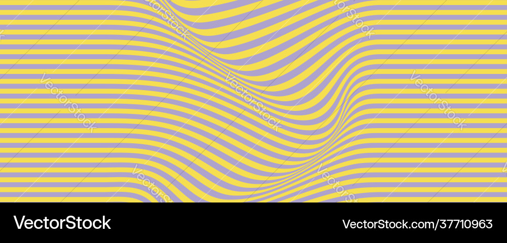 Optical pattern with flowing strips halftone Vector Image