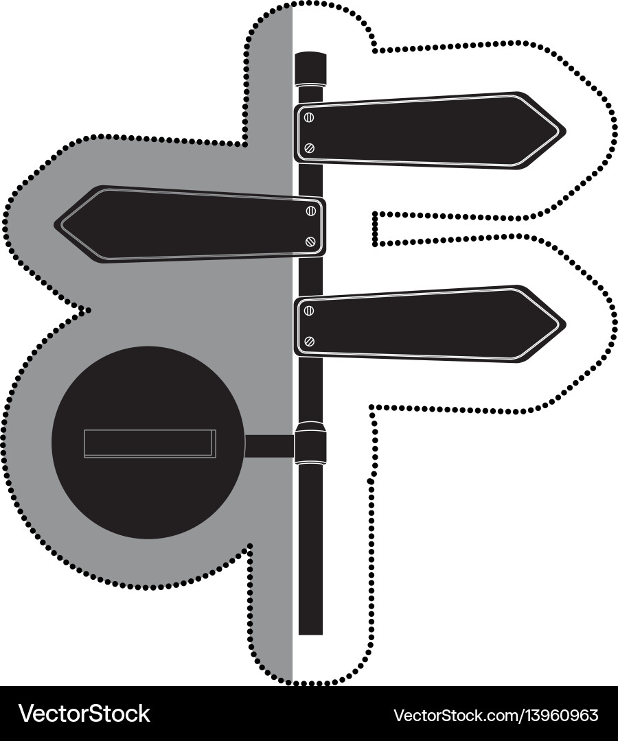 Road traffic signal with arrow Road traffic signal with arrow vector image