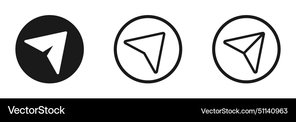 Send message flat icons Send message flat icons vector image