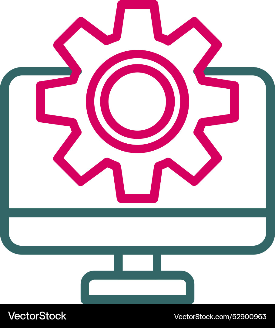 Setting icon design vector image