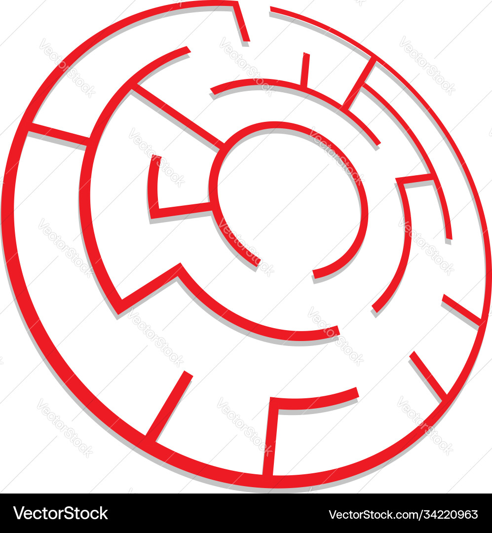 Solvable 3d maze labyrinth puzzle game Solvable 3d maze labyrinth puzzle game vector image
