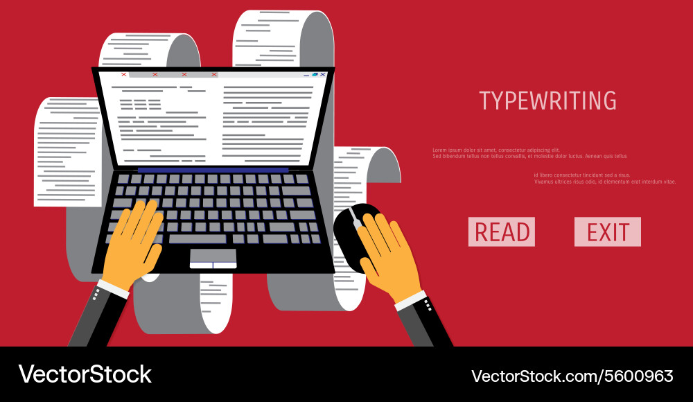 Typing web icon Vector Image