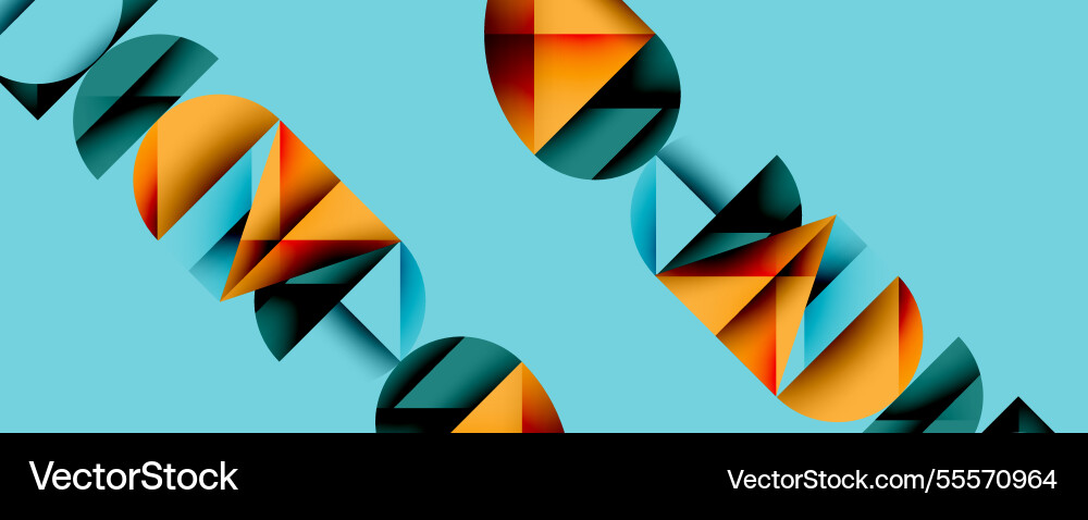 Abstract geometric background with layered Vector Image