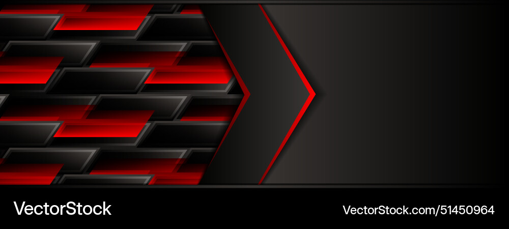 Black social media cover design Vector Image