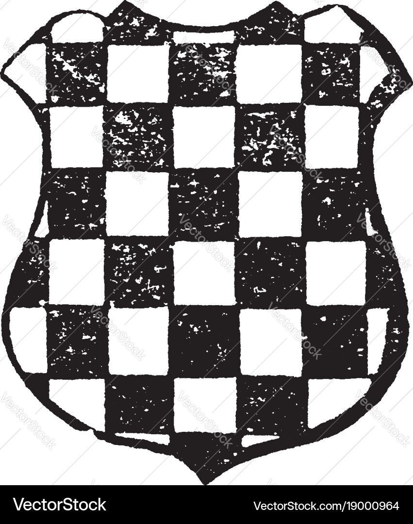 Checky are field covered with alternate squares Vector Image