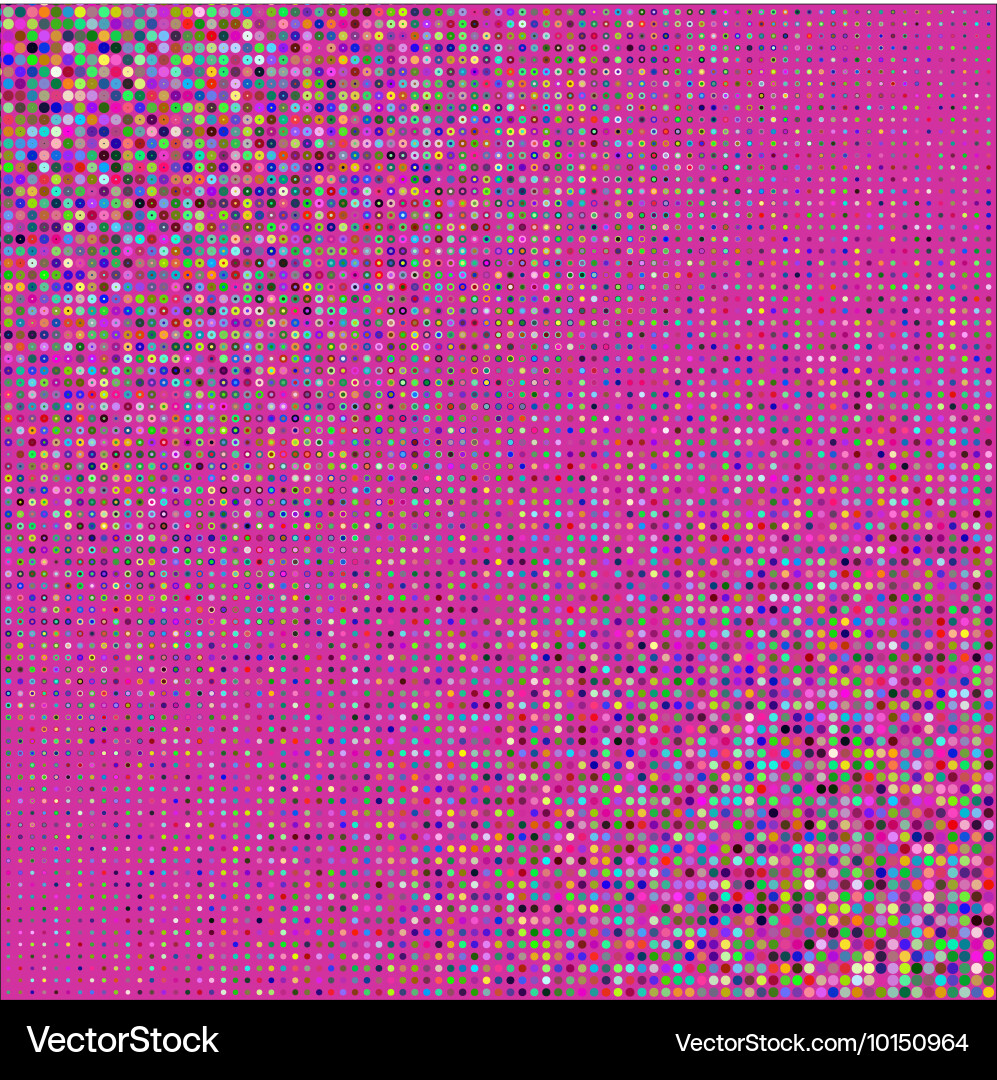 Colorful Halftone Circle Pattern Vector Image